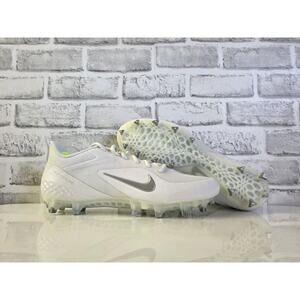 Nike Alpha Huarache 8 Pro LAX Lacrosse Cleats White CW4446-100 Men Size 9.5 NEW